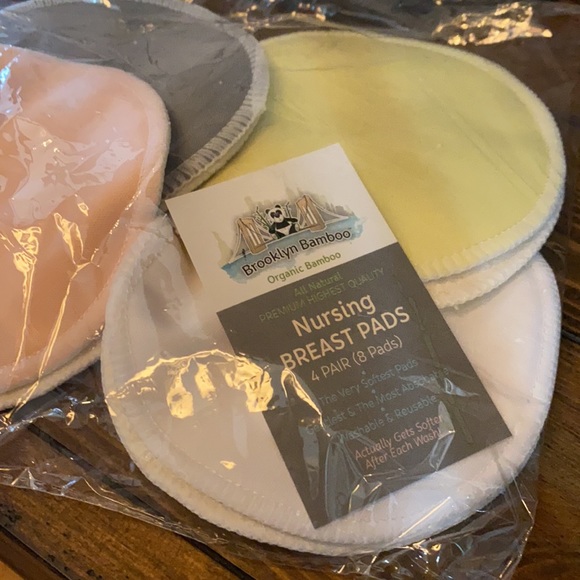 Organic Bamboo Reusable Nursing Pads 4pk - Picture 2 of 3